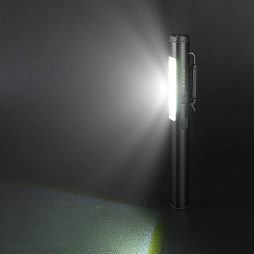 Фонарик светодиодный алюминиевый (COB+LED) с УФ, лазером и магнитом Pen Light PROTESTER hoz0014485 (2043670)