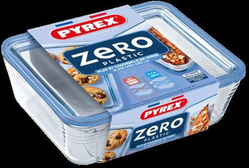 Форма з кришкою Pyrex Pure Glass, 24x19x8 см (2.6 л) (2043710)