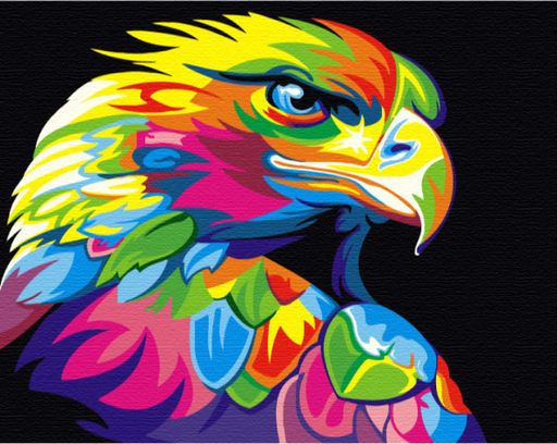 Картина по номерам "Радужный орел" Brushme 40х50 см tvo0002397 (2043951)