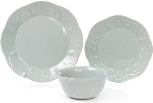 Набор 6 обеденных тарелок Leeds Ceramics, каменная керамика BonaDi Ø28,5х3 см kuh0007024 (2044670)
