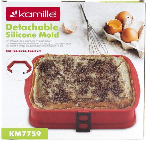 Форма для выпечки Bethen разъемная с жаропрочным стеклянным дном Kamille 26,5х25,1х5,3 см kuh0007376 (2044901)