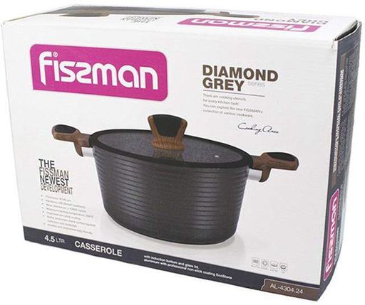 Каструля Diamond Grey Fissman Ø28хØ21х13,5 см kuh0007782 (2045200)