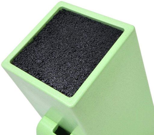 Подставка для кухонных ножей Green, с секцией для ножниц Fissman 11х26 см kuh0007454 (2046079)