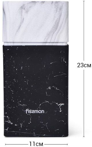 Колода-подставка для ножей Marble, пластик Fissman 11х23 см kuh0007460 (2046083)