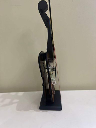 Сувенірна скрипка з коньяком та 2 чарками Темна (віскі 100 грам) Висота 50см. (2046867)