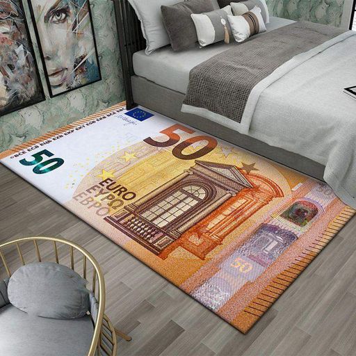Стильный и износостойкий ковёр для дома и офиса «50 EURO», 60х90 KT7001764 (2047038)