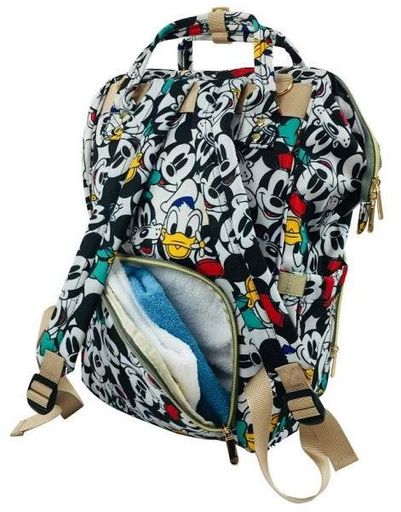 Сумка-рюкзак для мами Disney 2 в 1 + сумка+USB+карабіни Baby GO (2047217)