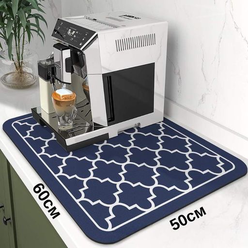 Антискользящий кухонный коврик 50×60 см — абсорбирующий для сушки посуды и под кофемашину KT8001706 (2047542)