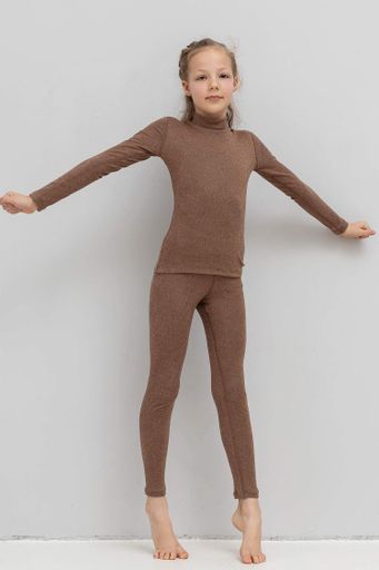 Комплект термобелья для девочек NORWAY TOTALFIT коричневый TKD3-W32 104-110 (2048443)