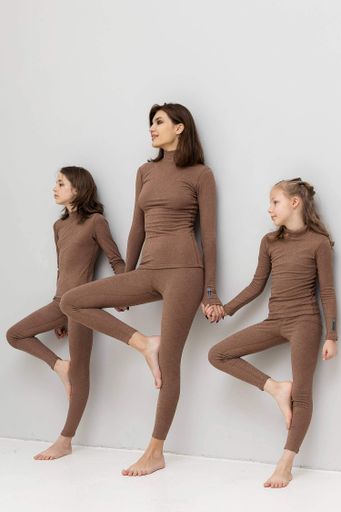 Комплект термобелья для девочек NORWAY TOTALFIT коричневый TKD3-W32 116-122 (2048447)