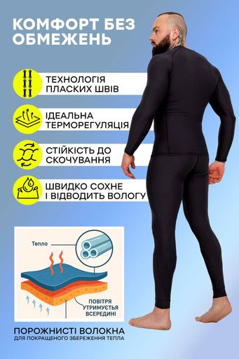 Мужской комплект термобелья CARPATHIAN TOTALFIT черный TMR7+TMS2-S10 4XL (2048461)
