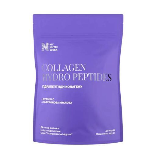 Колаген My Nutri Week Collagen Hydro Peptides, with sweetener 227,6 g /40 servings/ Scandinavian Fruits (2048982)