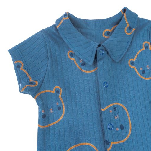 Песочник Dexter`s с воротничком для мальчика baby bears  80 см синий (2049726)