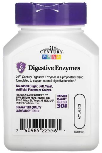 21st Century Digestive Enzymes 60 капс (2050421)