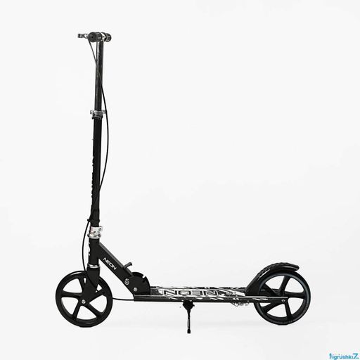 Самокат двоколісний Skyper Neon,Чорний,колеса 200 мм,складаний, сталева рама, ручне й ножне гальмо, до 70 кг (2050891)
