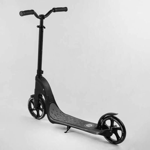 Двухколесный самокат Best Scooter черный 20 см колеса регулируемое рулевое управление 3 уровня высоты для (2051464)