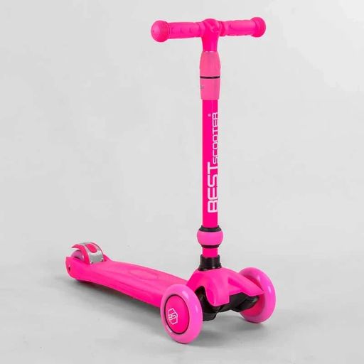 Самокат-велобіг 3в1 триколісний Best Scooter з сидінням світловими колесами амортизаторами батьківською ручкою для дітей (2051472)