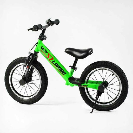 Велобіг дитячий Corso Lambo 14'' для дітей 3-5 років 90-115 см біговел надувні колеса регульоване сидіння сталевий рама гальмо (2051625)
