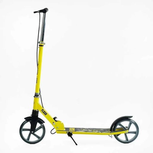 Самокат двоколісний "Best Scooter" з переднім амортизатором сталевою рамою колеса 200мм ручне гальмо для дітей та підлітків (2051732)