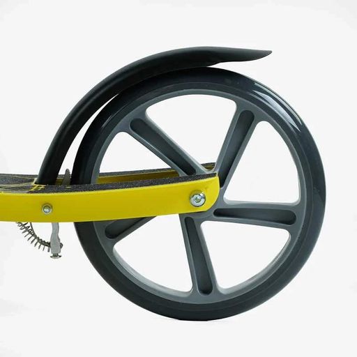 Самокат двоколісний "Best Scooter" з переднім амортизатором сталевою рамою колеса 200мм ручне гальмо для дітей та підлітків (2051732)