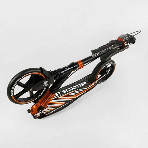 Алюмінієвий самокат "Best Scooter" 230мм колеса PU з фарами та амортизатором для дорослих і підлітків (2052404)