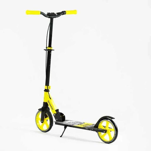 Двоколісний самокат Best Scooter SHARK з ручним гальмом амортизатором колеса 20 см для дітей складний алюмінієвий (2052415)