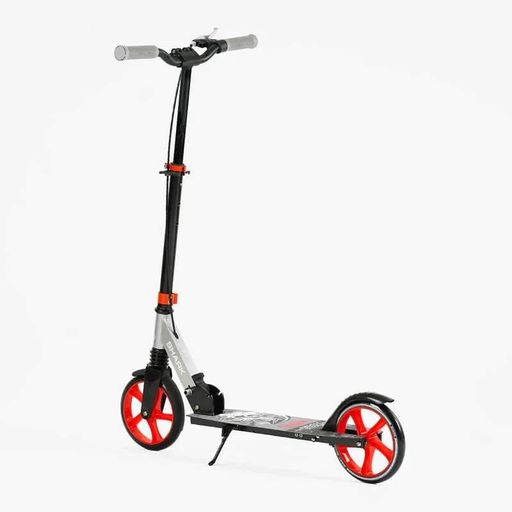 Двухколесный самокат Best Scooter SHARK с амортизатором, ручным тормозом, большими колесами 20 см для детей (2052416)