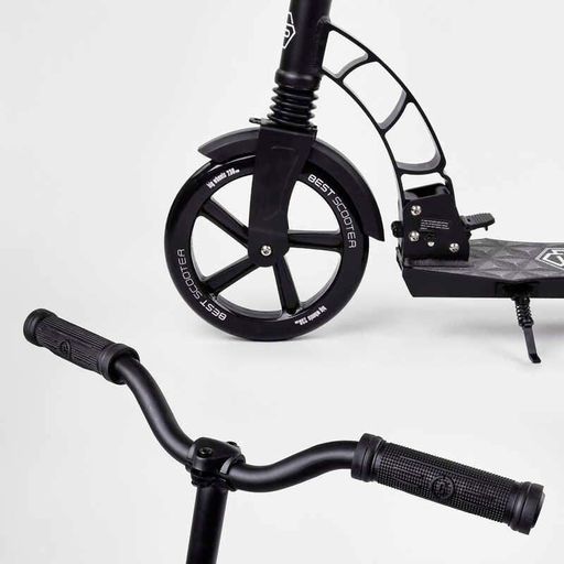 Двоколісний самокат Best Scooter для дітей 230мм переднє колесо 180мм заднє амортизатор регульоване кермо до 103см (2052424)