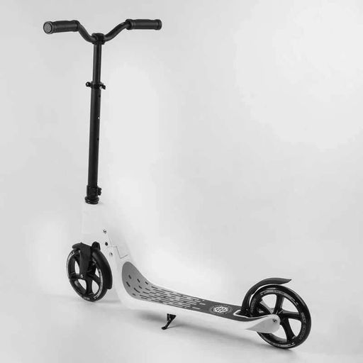 Самокат двоколісний Best Scooter білий 20 см колеса PU регульоване кермо для підлітків і дорослих до 100 кг (2052453)