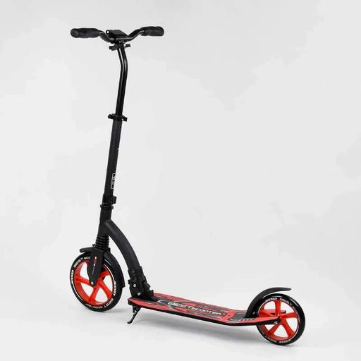 Самокат двухколесный Best Scooter с амортизатором, широким рулем и большими колесами 200 мм для детей и (2052461)