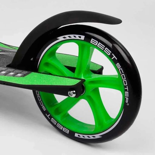 Самокат двухколесный Best Scooter с амортизатором 200 мм колеса PU широкий руль регулируемая высота для детей (2052463)