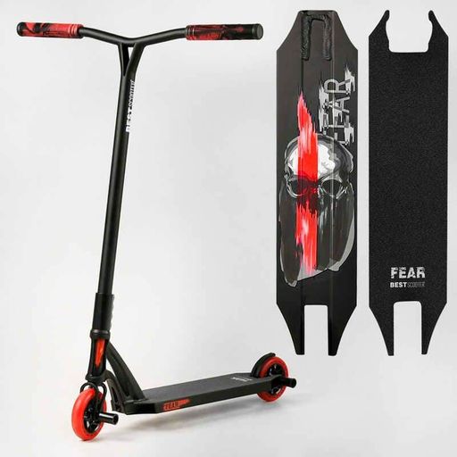 Трюковий самокат Best Scooter "FEAR" SCS-система алюмінієва дека колеса 115мм грипси з гуми для трюкового катання (2052524)