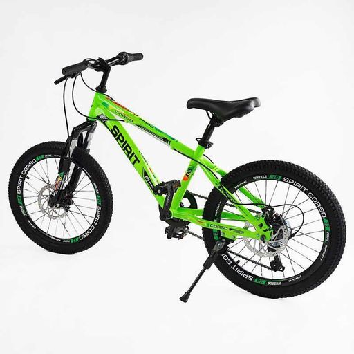 Спортивний велосипед дитячий гірський 20" Corso Spirit рама 12" швидкості 7 підлітковий для дітей 110-130 см (2053013)