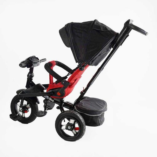 3-х колесный детский велосипед BestTrike с родительской ручкой поворотное сиденье светомузыкальная панель фары (2053108)