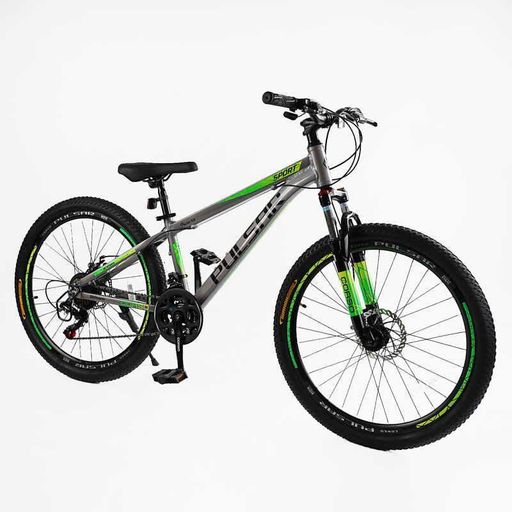 Спортивний велосипед Corso PULSAR 26" з алюмінієвою рамою 13" амортизаційною вилкою та 21 швидкістю Shimano (2053111)