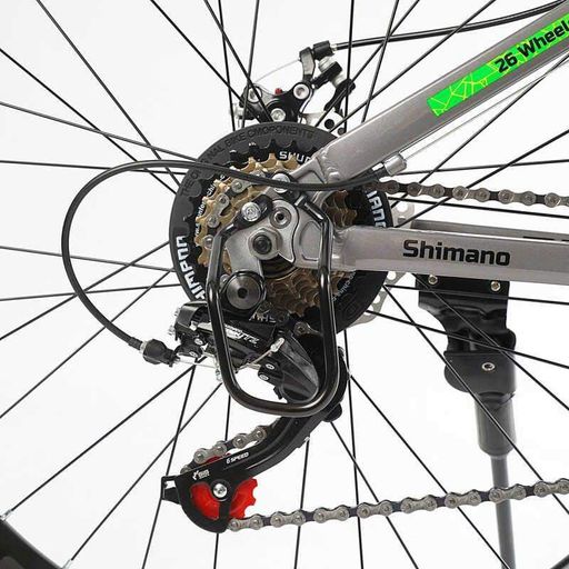 Спортивний велосипед Corso PULSAR 26" з алюмінієвою рамою 13" амортизаційною вилкою та 21 швидкістю Shimano (2053111)