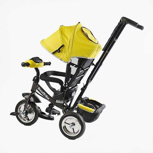 Триколісний дитячий велосипед Best Trike з батьківською ручкою регульована спинка інтерактивна панель фари (2053406)
