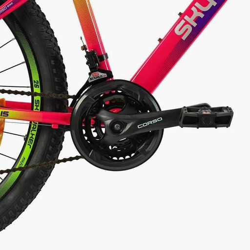 Спортивный велосипед горный 26" Corso Skywalker рама 15" сталь дисковые тормоза 21 скорость, рост 140-155 см (2053474)