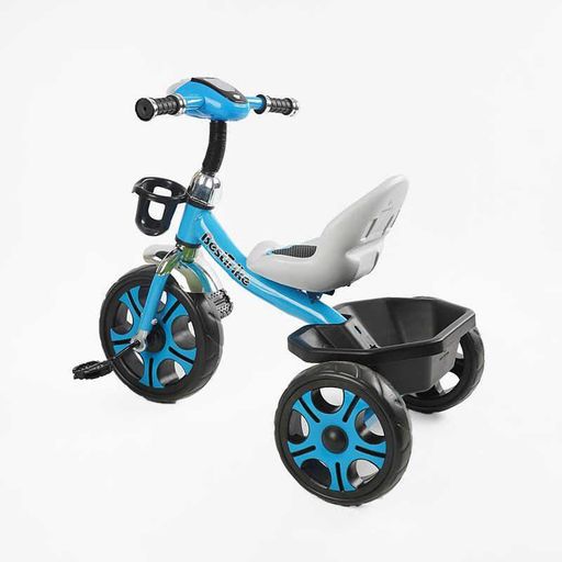 Триколісний дитячий велосипед Best Trike сталева рама світломузична фара гумові колеса кошик (2053518)