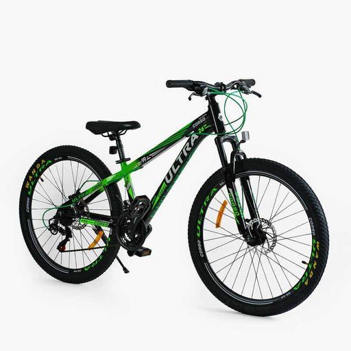Спортивний велосипед гірський 26" CORSO ULTRA алюмінієва рама 13" швидкості 21 для підлітків зріст 135-150 см (2053782)
