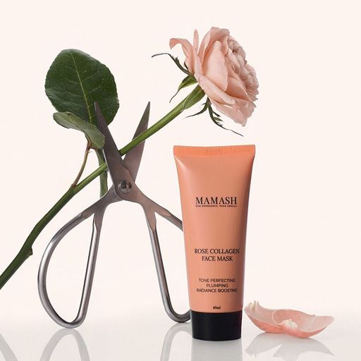Маска для лица Mamash Rose Collagen Face Mask с дамасской розой и морским коллагеном, 60 мл
