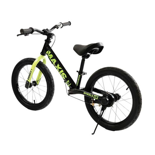 Велобег детский CORSO MAXIS 16" для детей 4-6 лет 100-120 см беговел з ручным тормозом и подножкой стальной рама (2054310)