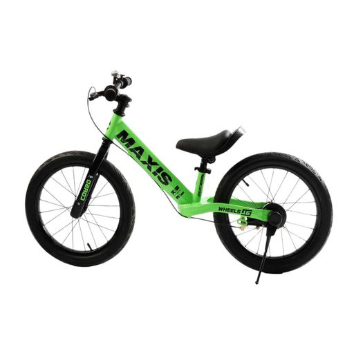 Велобіг дитячий CORSO MAXIS 16" для дітей 4-6 років 100-120 см біговел з ручним гальмом та підніжкою сталевий рама (2054312)