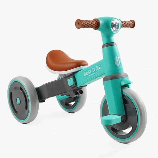 Велосипед 3-х колісний Best Trike з нейлоновою рамою 10'' передніми та 8'' задніми колесами батьківська ручка для контролю (2054331)