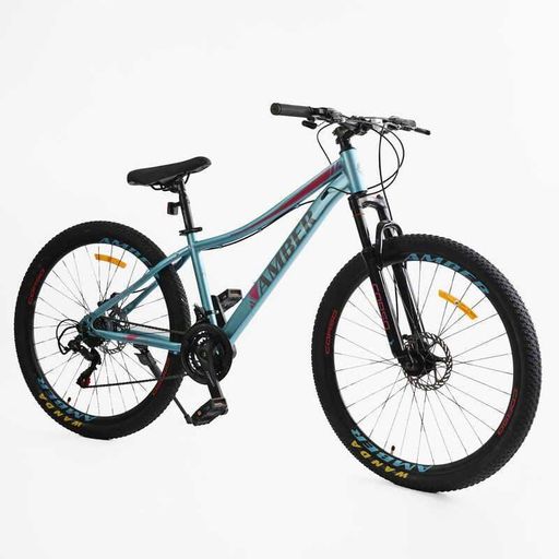Спортивний велосипед Corso Amber 27.5" сталева рама 15" 21 швидкість амортизація дискове гальмо, 140-155 см (2054346)