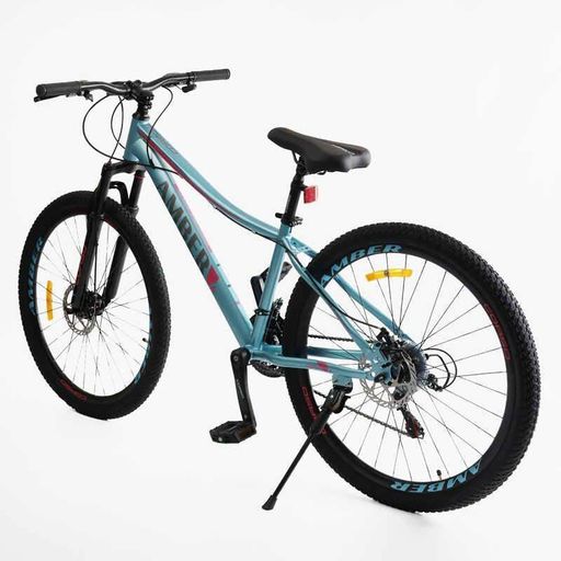 Спортивний велосипед Corso Amber 27.5" сталева рама 15" 21 швидкість амортизація дискове гальмо, 140-155 см (2054346)