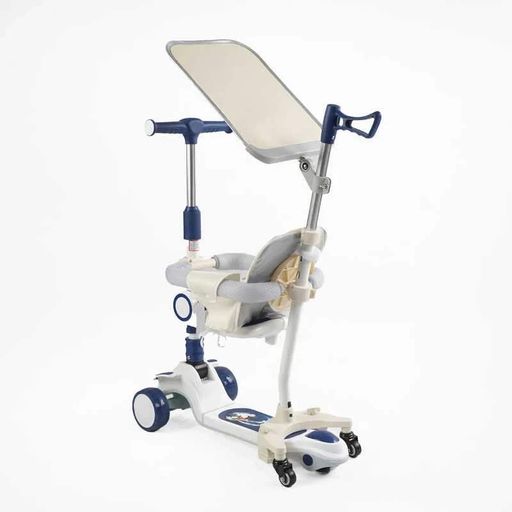 Самокат 5в1 Skyper с 4 колесами PU125х40мм с подсветкой платформы и защитным бампером. (2054363)