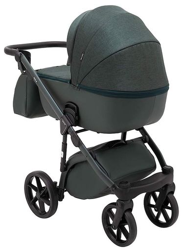 Коляска 2 в 1 Adamex Nola Natura 12 Forest из экологичных материалов стильный дизайн амортизация 12 дюймов для (2054384)