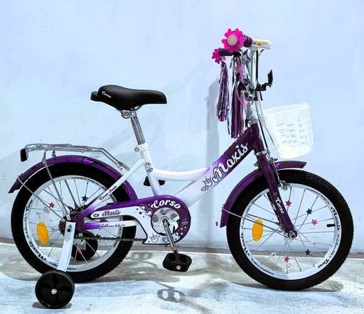 Дитячий велосипед 16" CORSO MAXIS 2-х колісний з ручним гальмом бічними колесами для дітей 5-6 років зріст 110-115 см (2054573)