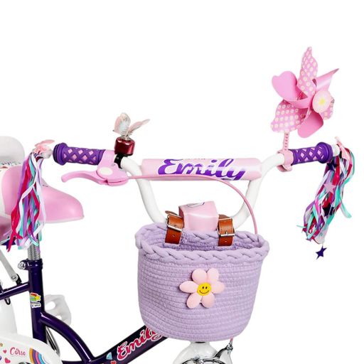 Дитячий велосипед Corso Emily 14" дюймів 2-х колісний з корзинкою ручним гальмом дзвіночком для дітей 4-5 років (2054983)
